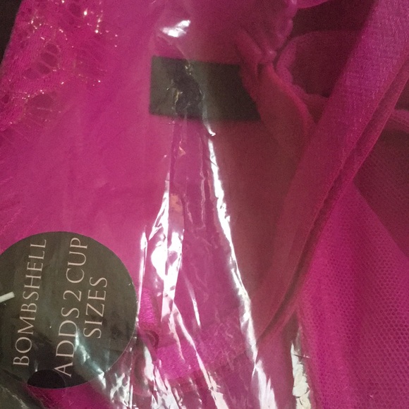 Victoria’s Secret Very Sexy Bombshell Add-2-Cups Lace Shimmer Push Up Bra Pink - Picture 7 of 11